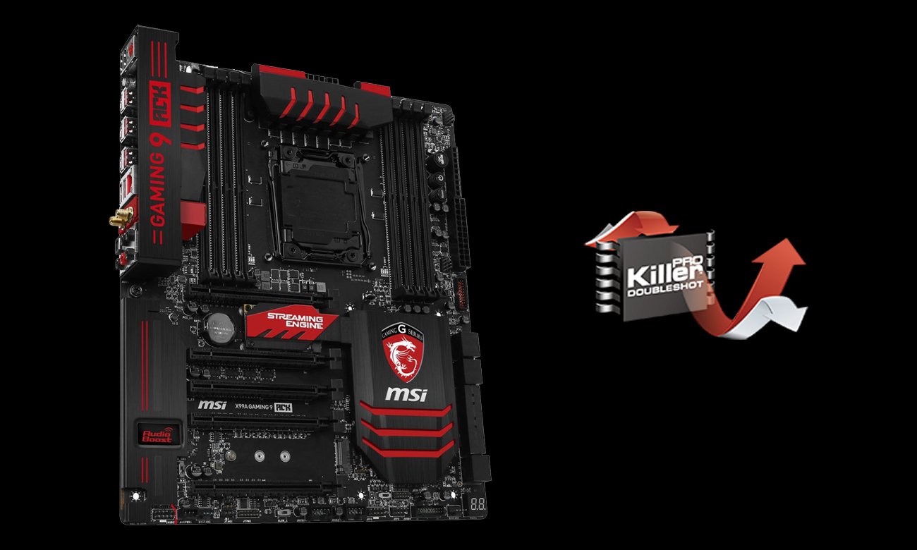MSI X99A GAMING 9 ACK Killer™ DoubleShot Pro