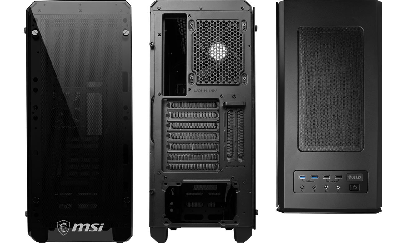 MSI Mag Bunker Przód, tył i góra obudowy
