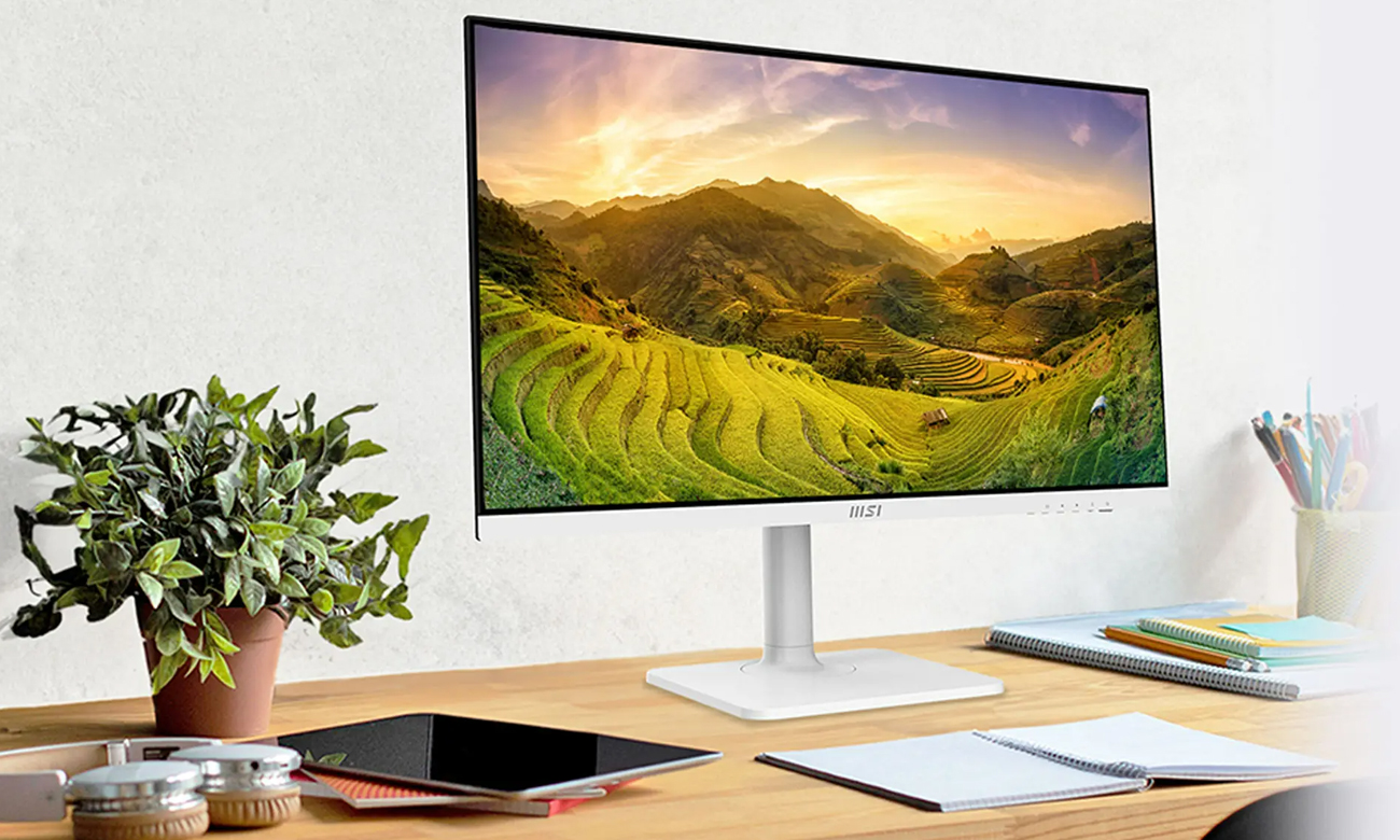 Monitor MSI Modern MD272QXPW wygląd