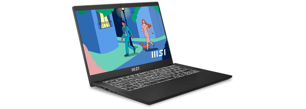 MSI Modern 14 C11M porty w obudowie