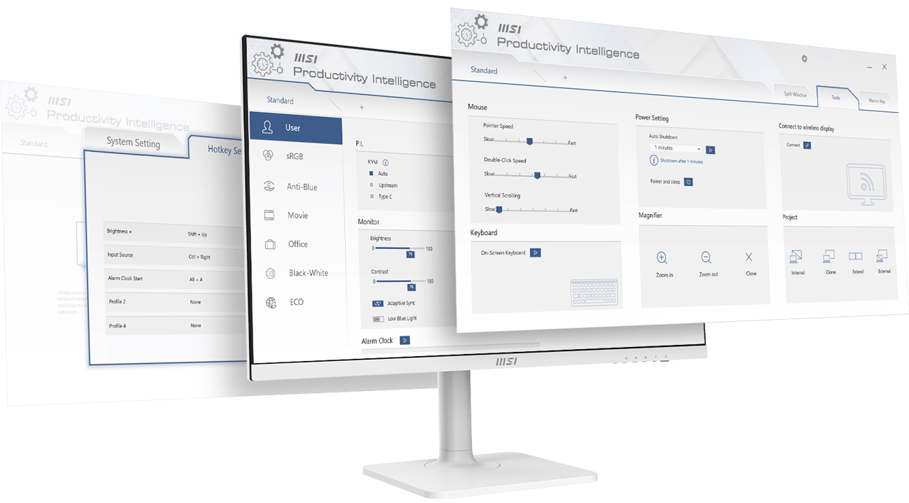 Monitor MSI Modern MD272XPW oprogramowanie