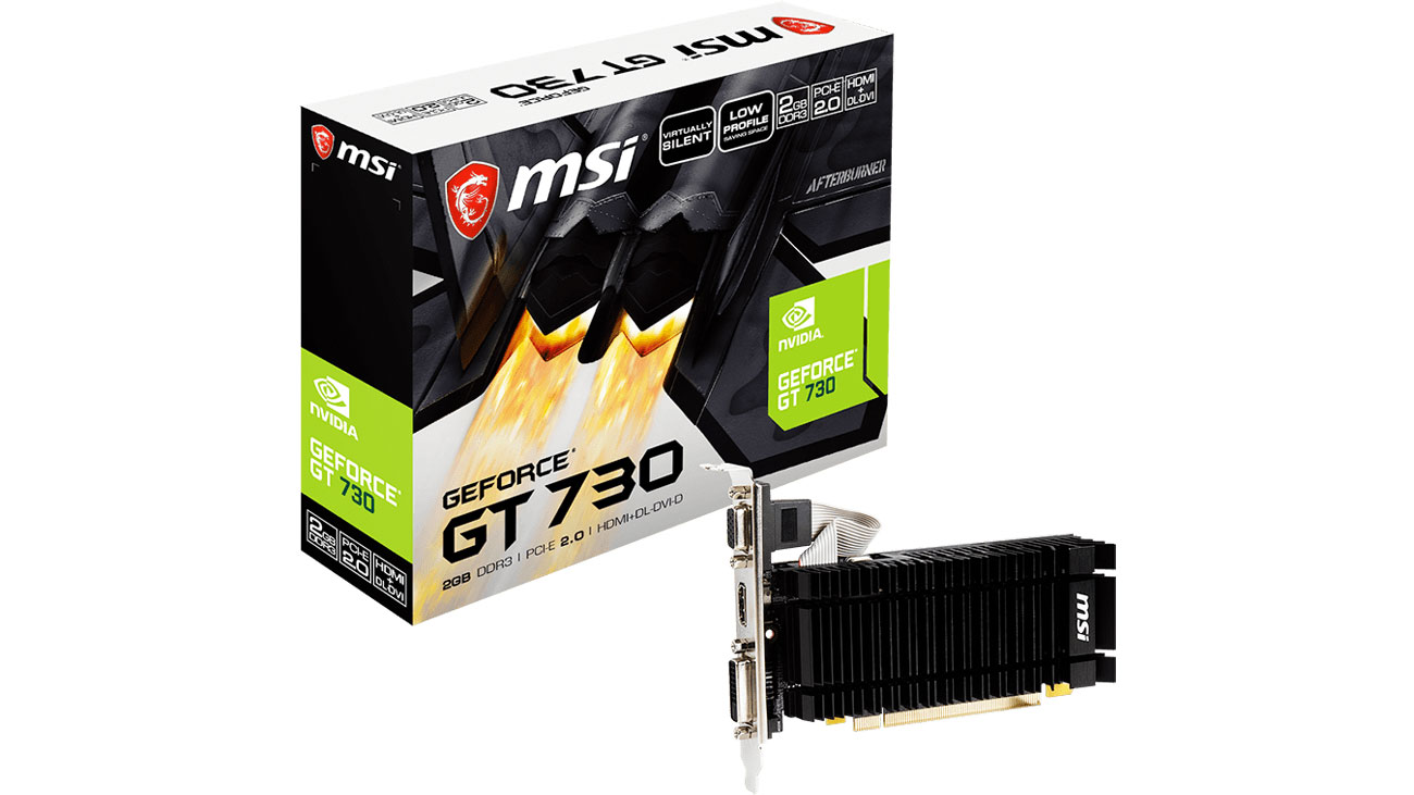 MSI GeForce GT 730 2GB DDR3 karta graficzna box