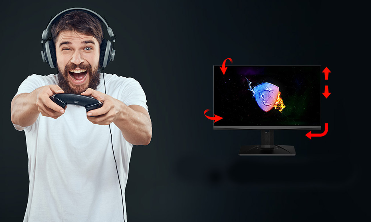 MSI Oculux NXG253R regulacja