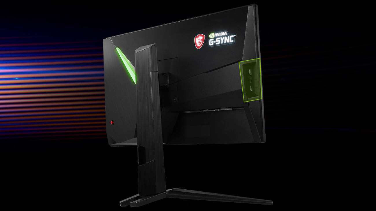 MSI Oculux NXG251R Porty USB