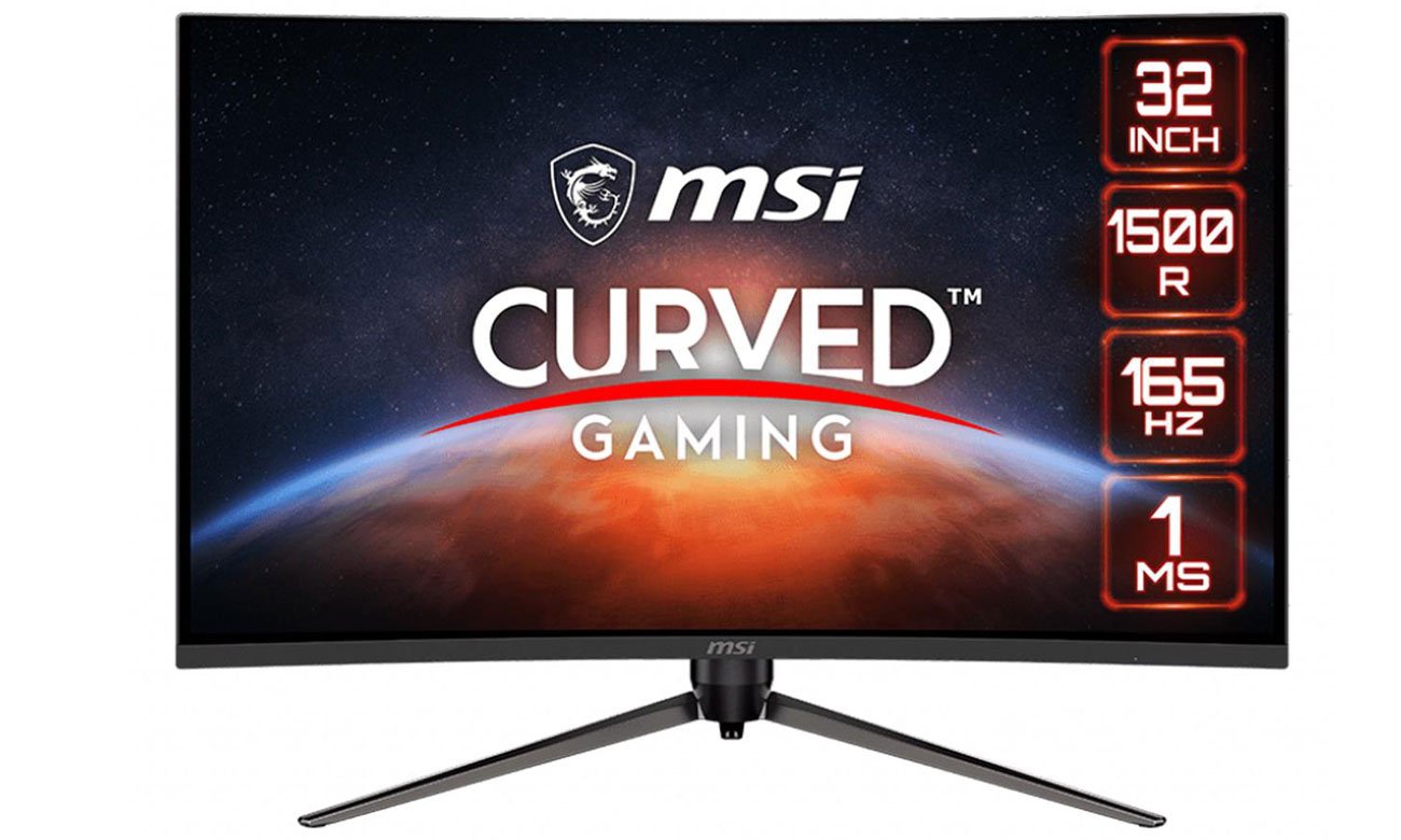 Monitor LED 31,5 większy MSI Optix AG321CQR Curved czarny