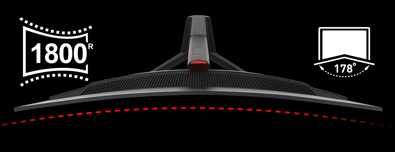 MSI Optix AG32C Curved Zakrzywiony panel o promieniu krzywizny 1800R