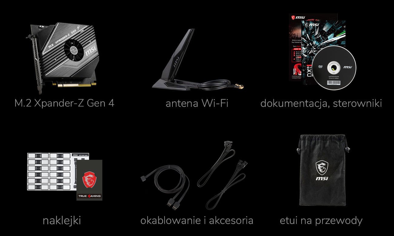 MSI PRESTIGE X570 CREATION - Zestaw