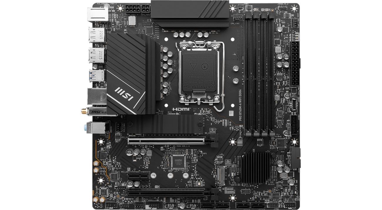 MSI PRO B760M-A WIFI DDR4 Chłodzenie