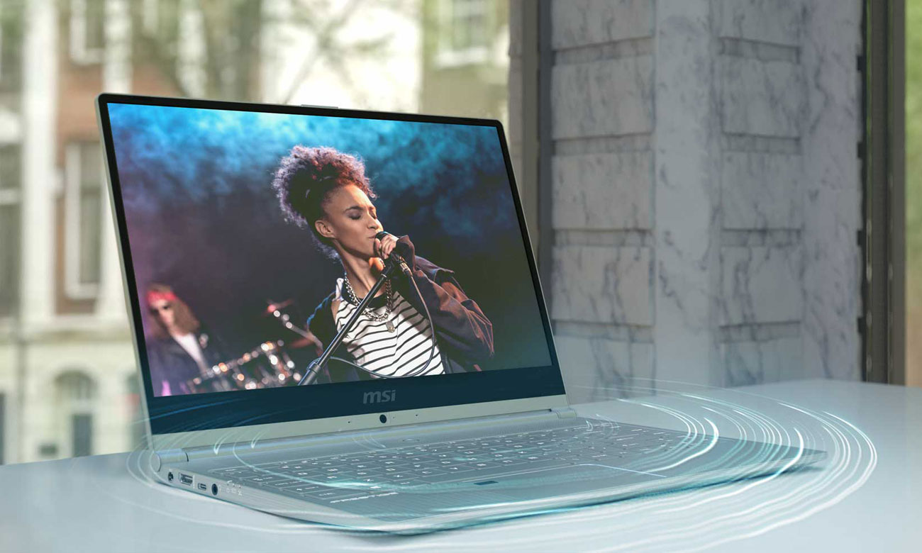 MSI PS42 8M Zanurz się w przestrzennym dźwięku Nahimic 3