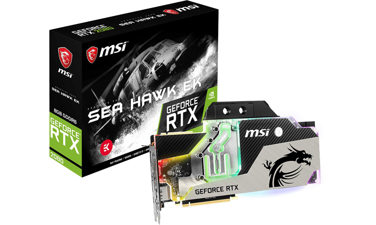Karta graficzna MSI GeForce RTX 2080 Sea Hawk EK X 8GB GDDR6 RTX 2080 SEA HAWK EK X