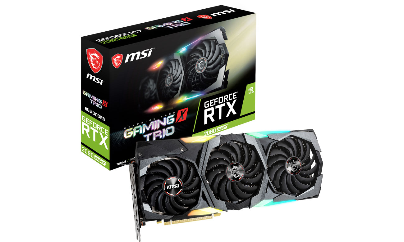 Karta graficzna NVIDIA MSI Geforce RTX 2080 SUPER GAMING X TRIO 8GB GDDR6