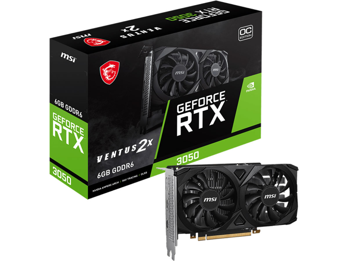 MSI GeForce RTX 3050 VENTUS 2X OC 6 GB GDDR6