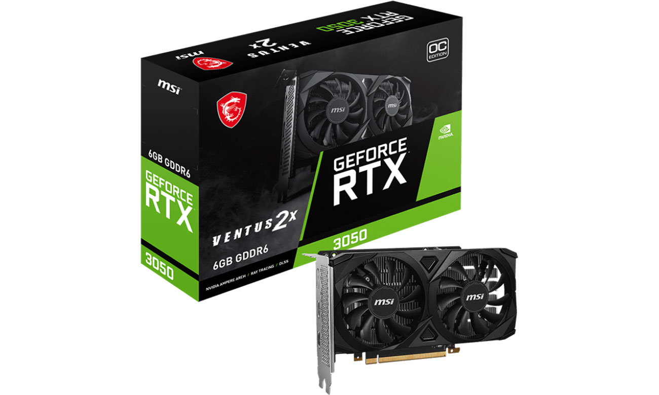 MSI GeForce RTX 3050 VENTUS 2X OC 6 GB GDDR6