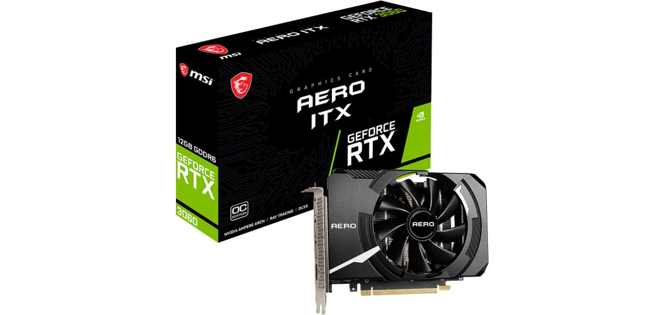 Karta graficzna NVIDIA MSI GeForce RTX 3060 AERO ITX OC 12GB GDDR6