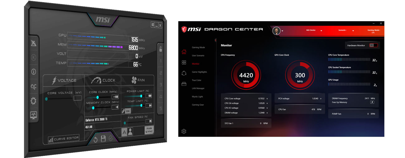 msi afterburner vs dragon center msi afterburner vs dragon center
