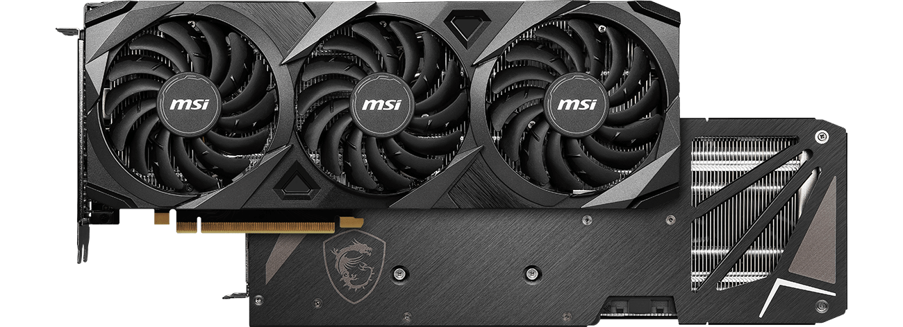 MSI GeForce RTX 3070 VENTUS 3X PLUS OC chłodzenie