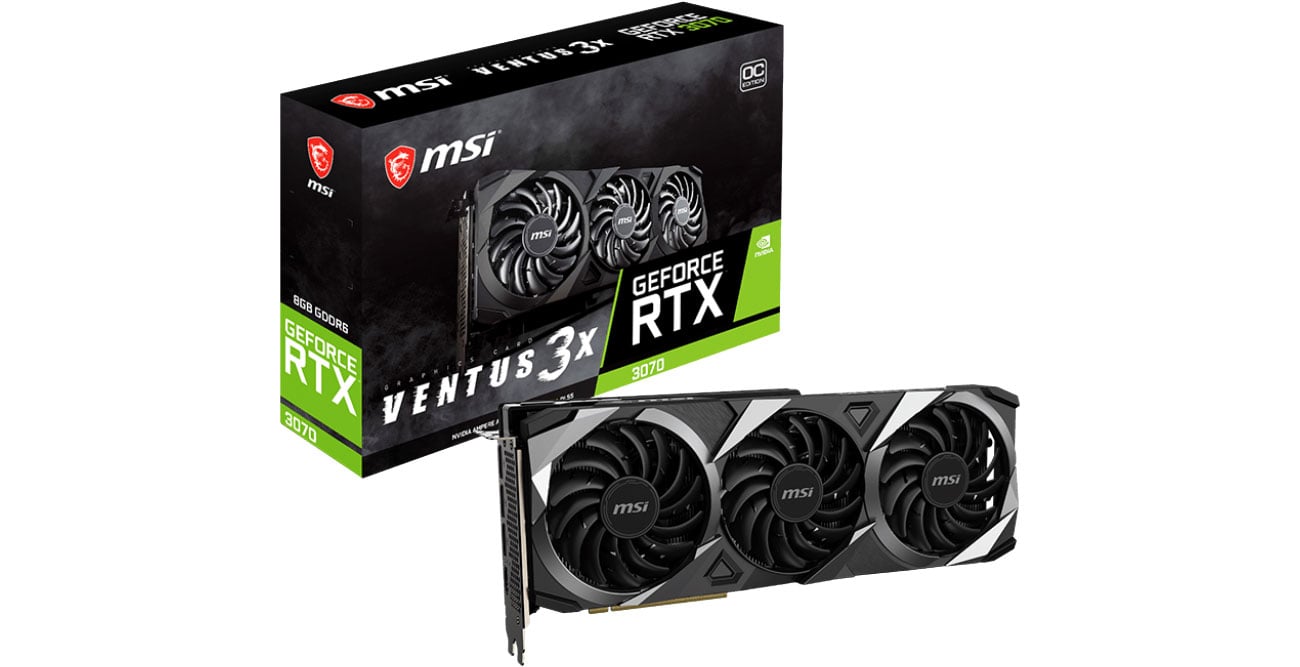 Karta graficzna NVIDIA MSI GeForce RTX 3070 Ventus 3X OC 8GB GDDR6 RTX 3070 Ventus 3X OC 8G