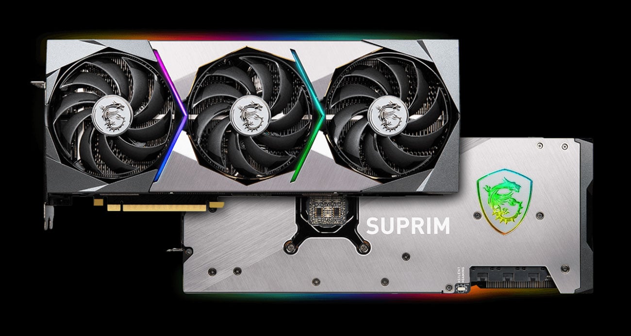 MSI GeForce RTX 3080 SUPRIM X LHR 12GB Chłodzenie