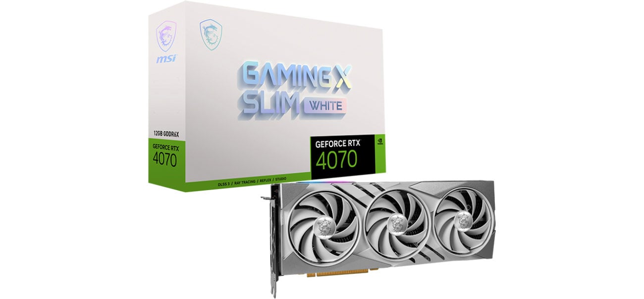 MSI GeForce RTX 4070 GAMING X SLIM WHITE 12 ГБ GDDR6X