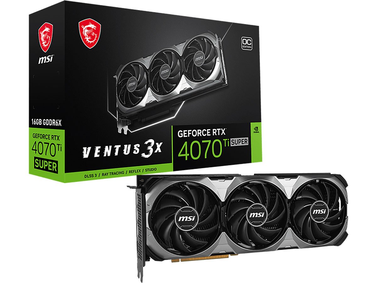 MSI GeForce RTX 4070 Ti SUPER VENTUS 3X OC