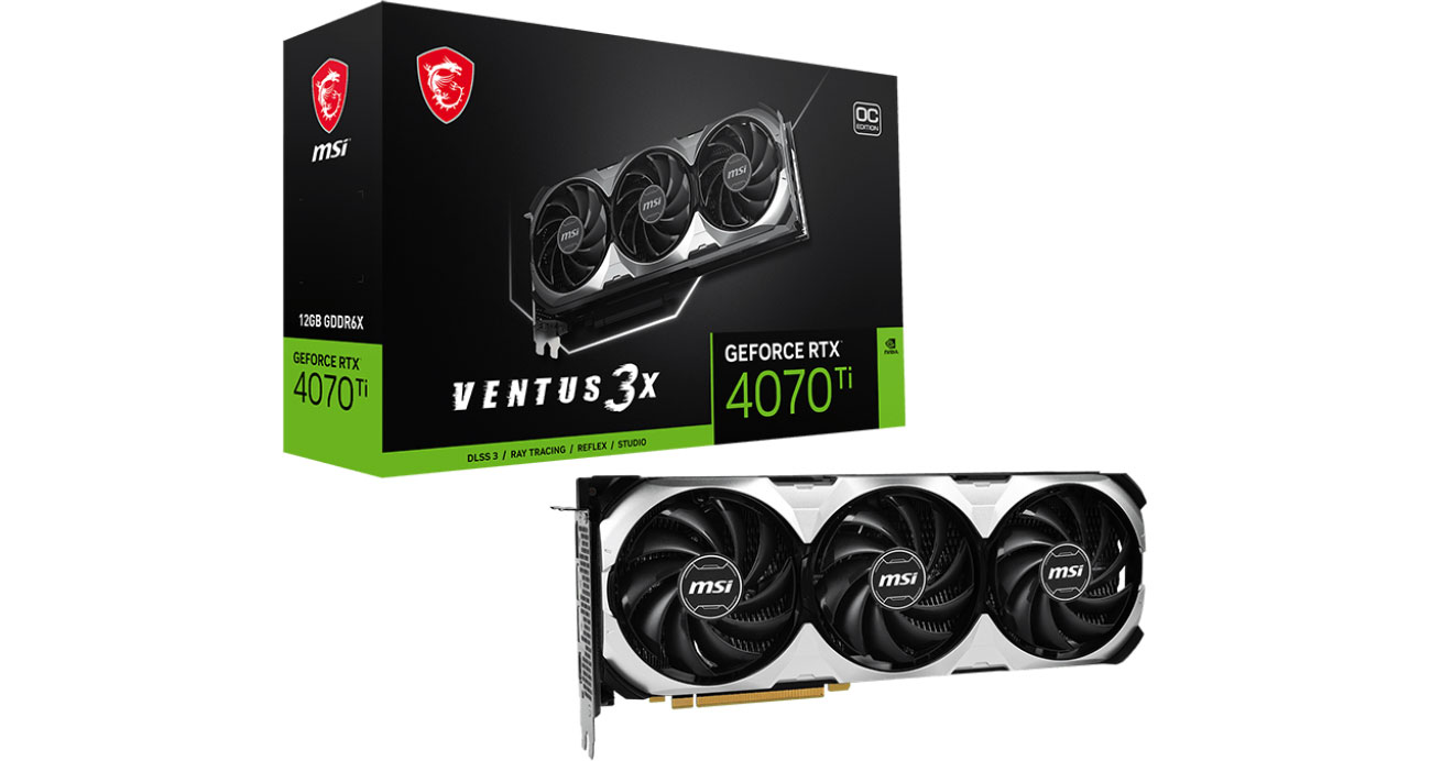 MSI GeForce RTX 4070 Ti VENTUS 3X E OC 12 GB GDDR6X