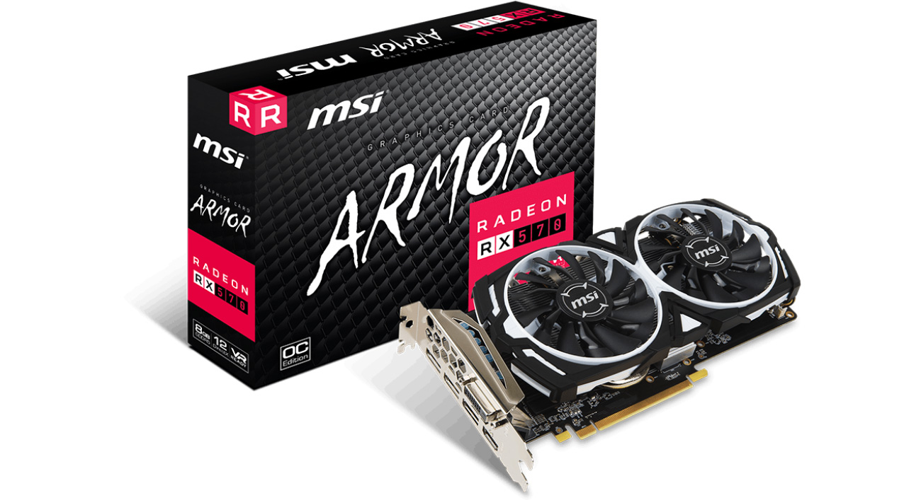 MSI Radeon RX 570 ARMOR OC 4GB GDDR5
