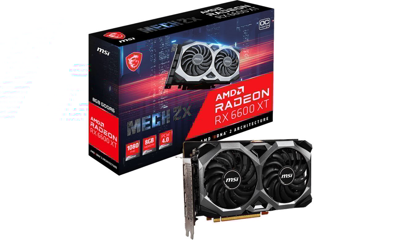 MSI Radeon RX 6600 XT MECH 2X OCV1 8GB GDDR6