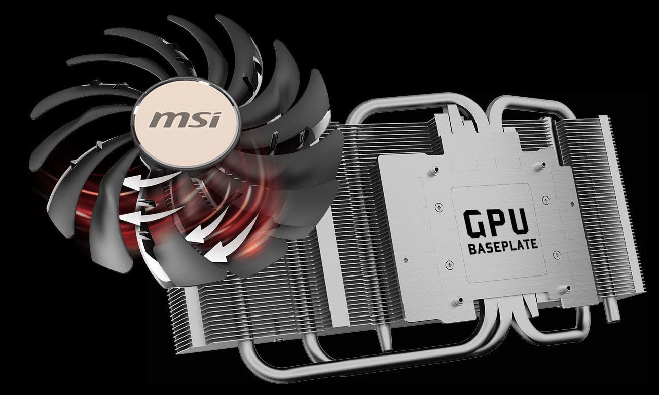 MSI Radeon RX 5700 XT EVOKE OC - Chłodzenie