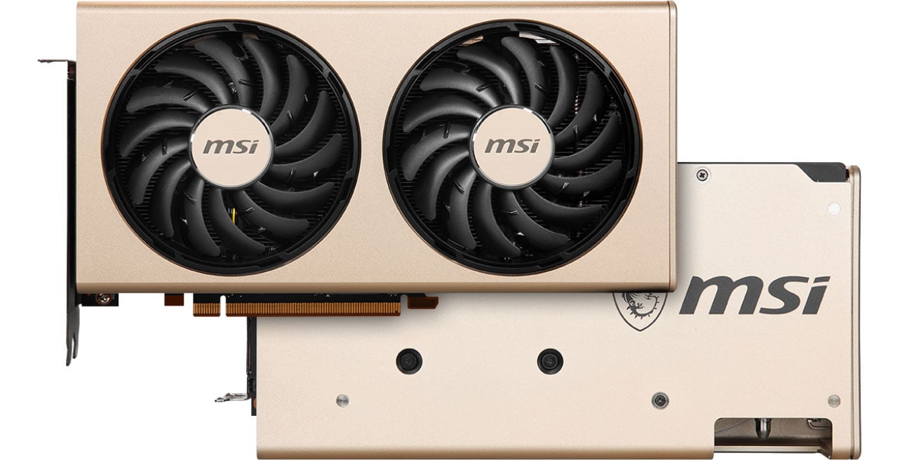 MSI Radeon RX 5700 XT EVOKE OC - Przód, tył
