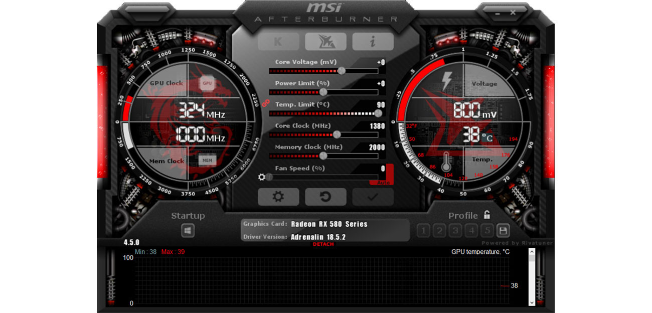 msi afterburner 5700 xt