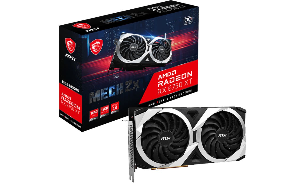 MSI Radeon RX 6750 XT MECH 2X OC 12GB GDDR6