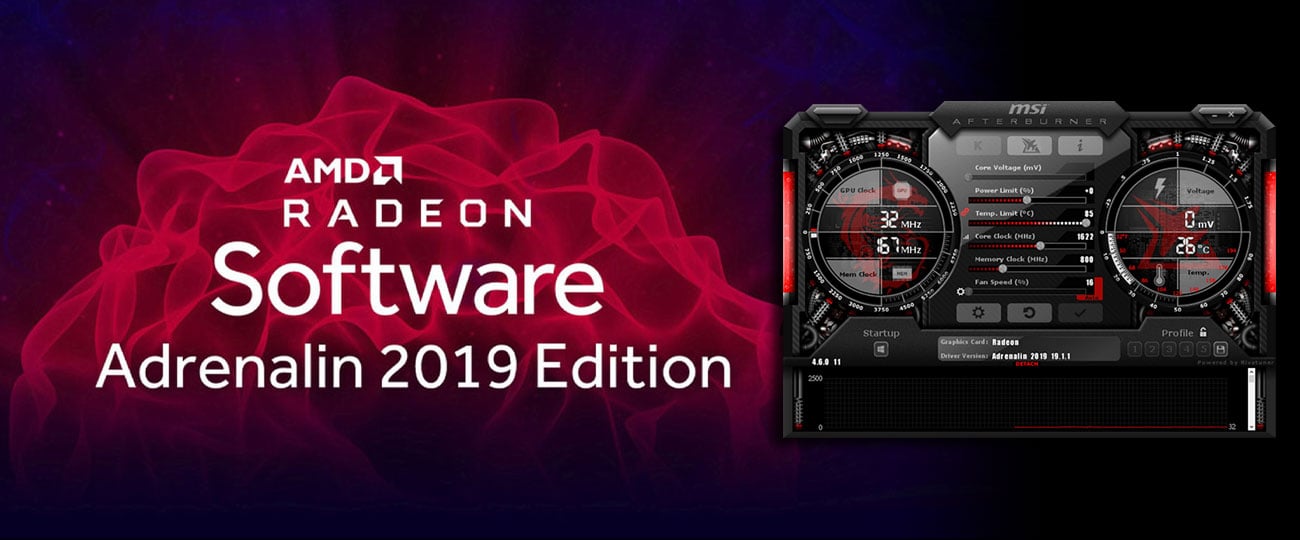 AMD Radeon Software Adrenalin 2019 Edition, MSI Afterburner