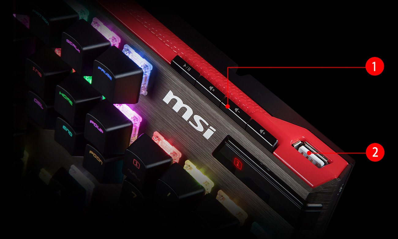 MSI Vigor GK80 Port USB