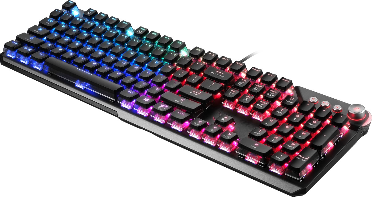 MSI VIGOR GK71 widok z góry pod kątem