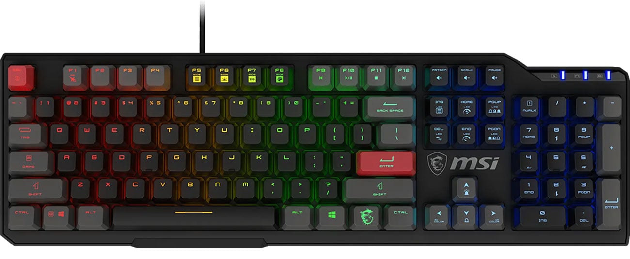 MSI Vigor GK41 Dusk LR US Podświetlenie