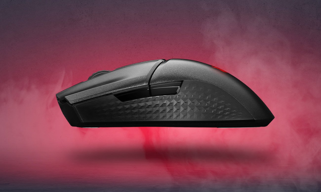 MSI CLUTCH GM31 LIGHTWEIGHT WIRELESS widok z boku