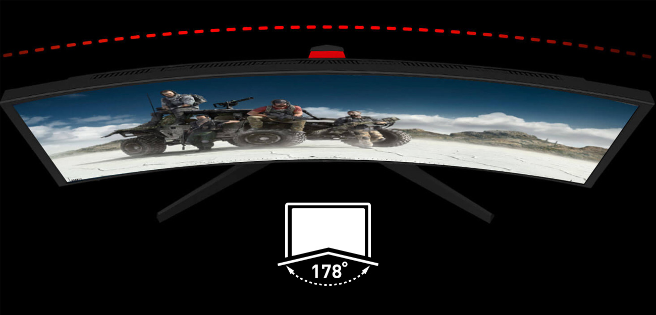 MSI Optix G27C2 Szeroki Kąt Widzenia