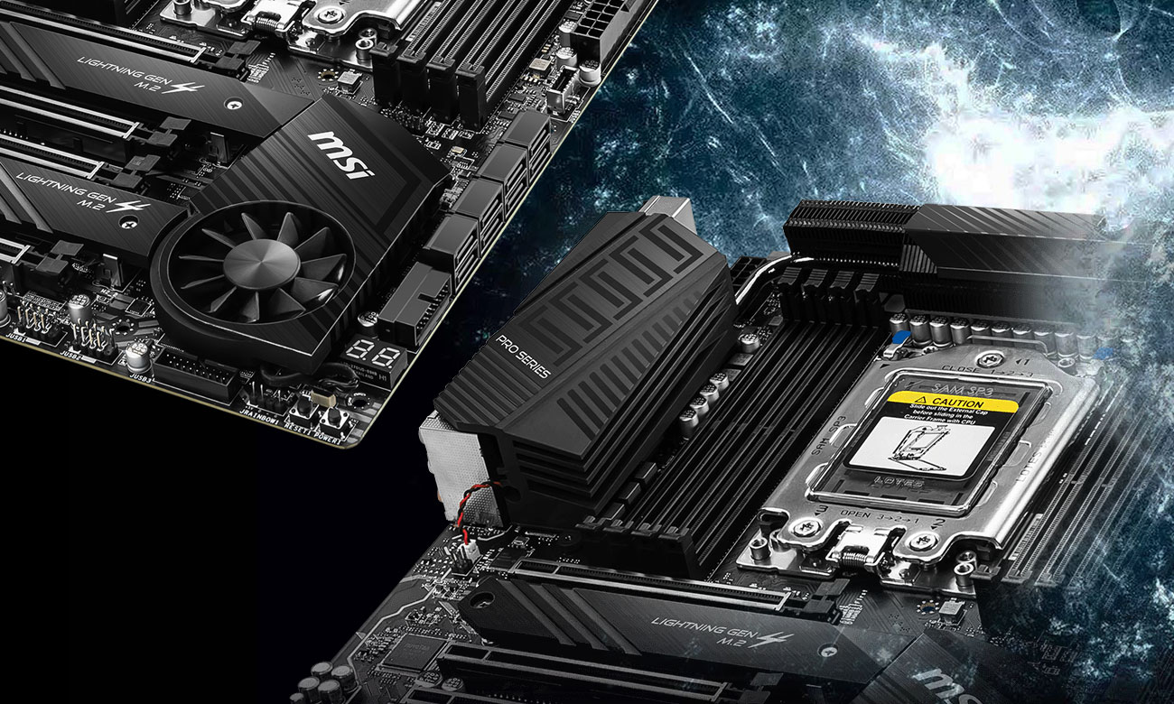 MSI TRX40 PRO WIFI - Chłodzenie