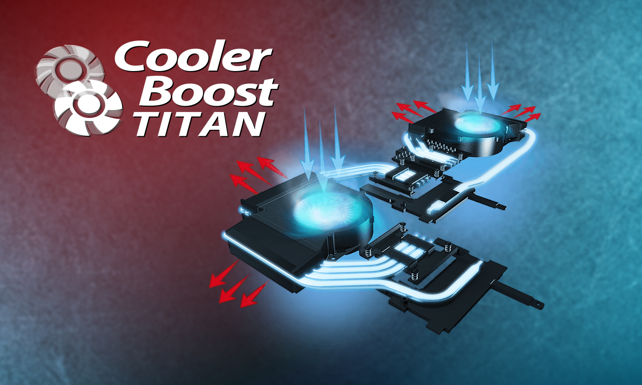 MSI Titan GT75 8RF Chłodzenie Cooler Boost Titan