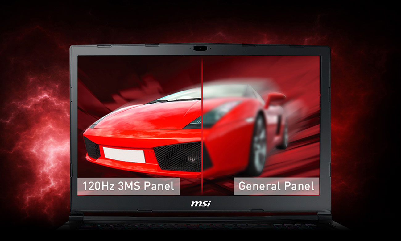 MSI Titan GT75 8RG 120-hercowy wyświetlacz o czasie reakcji 3 ms