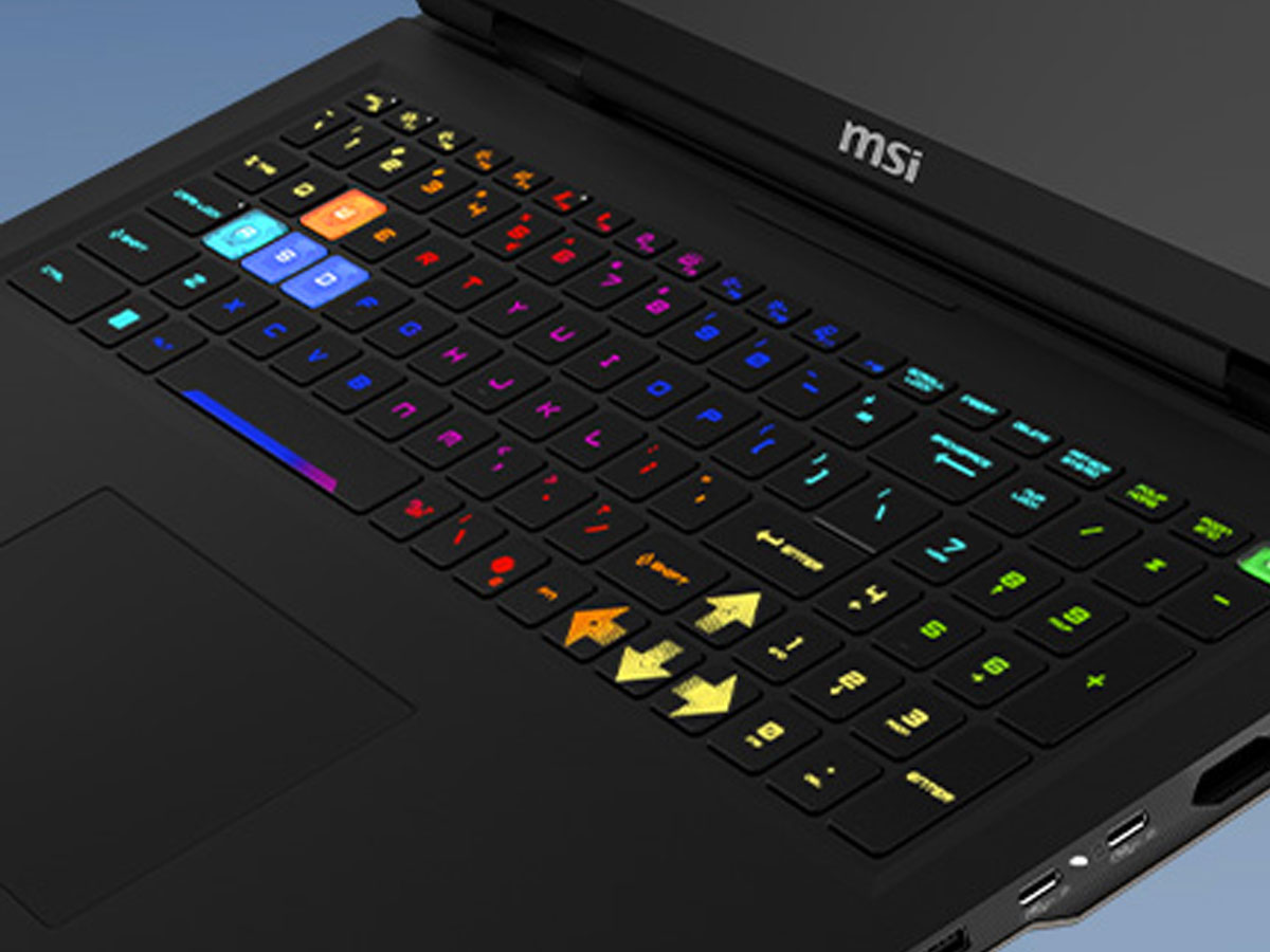MSI Vector 18 HX klawiatura RGB