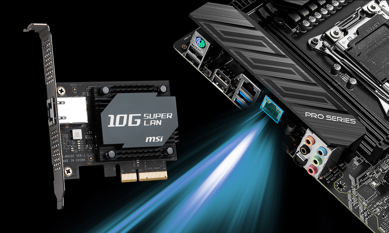 MSI X299 PRO 10G - Łączność z siecią