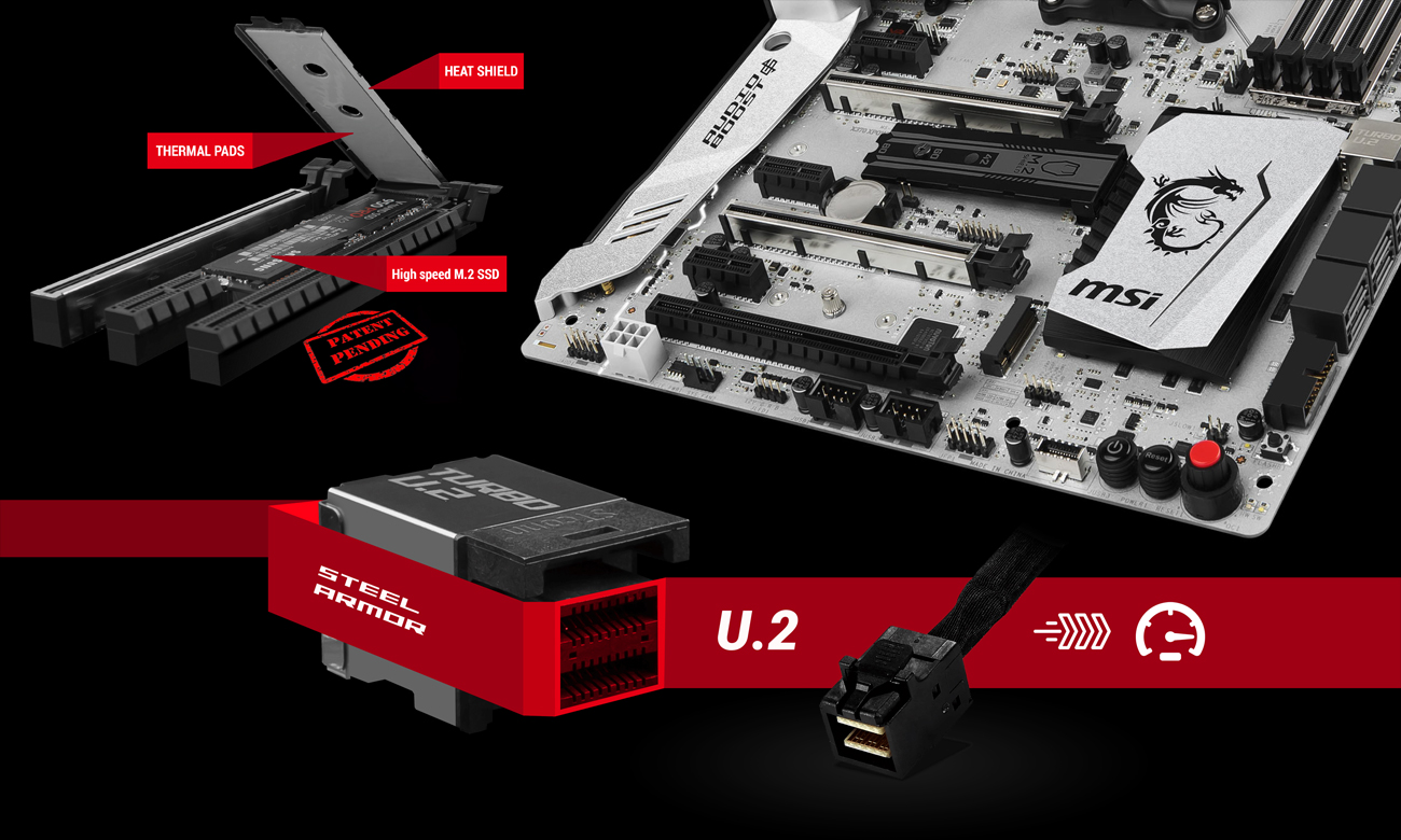 MSI X370 XPOWER GAMING TITANIUM Turbo M.2 U.2