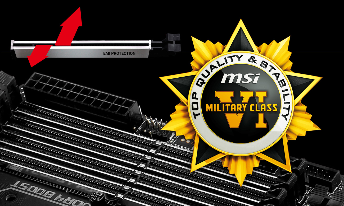 MSI X399 GAMING PRO CARBON AC Military Class 6 Steel Armor