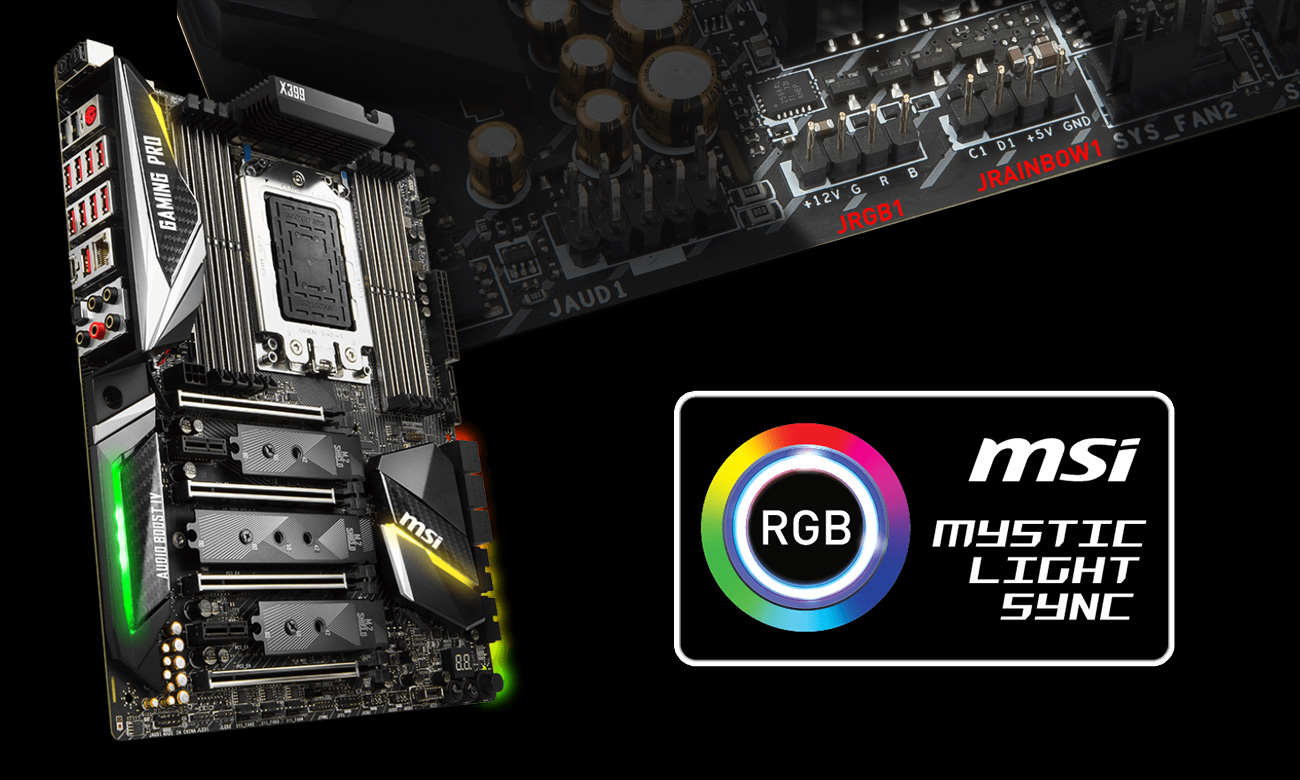 MSI X399 GAMING PRO CARBON AC Mystic Light Sync
