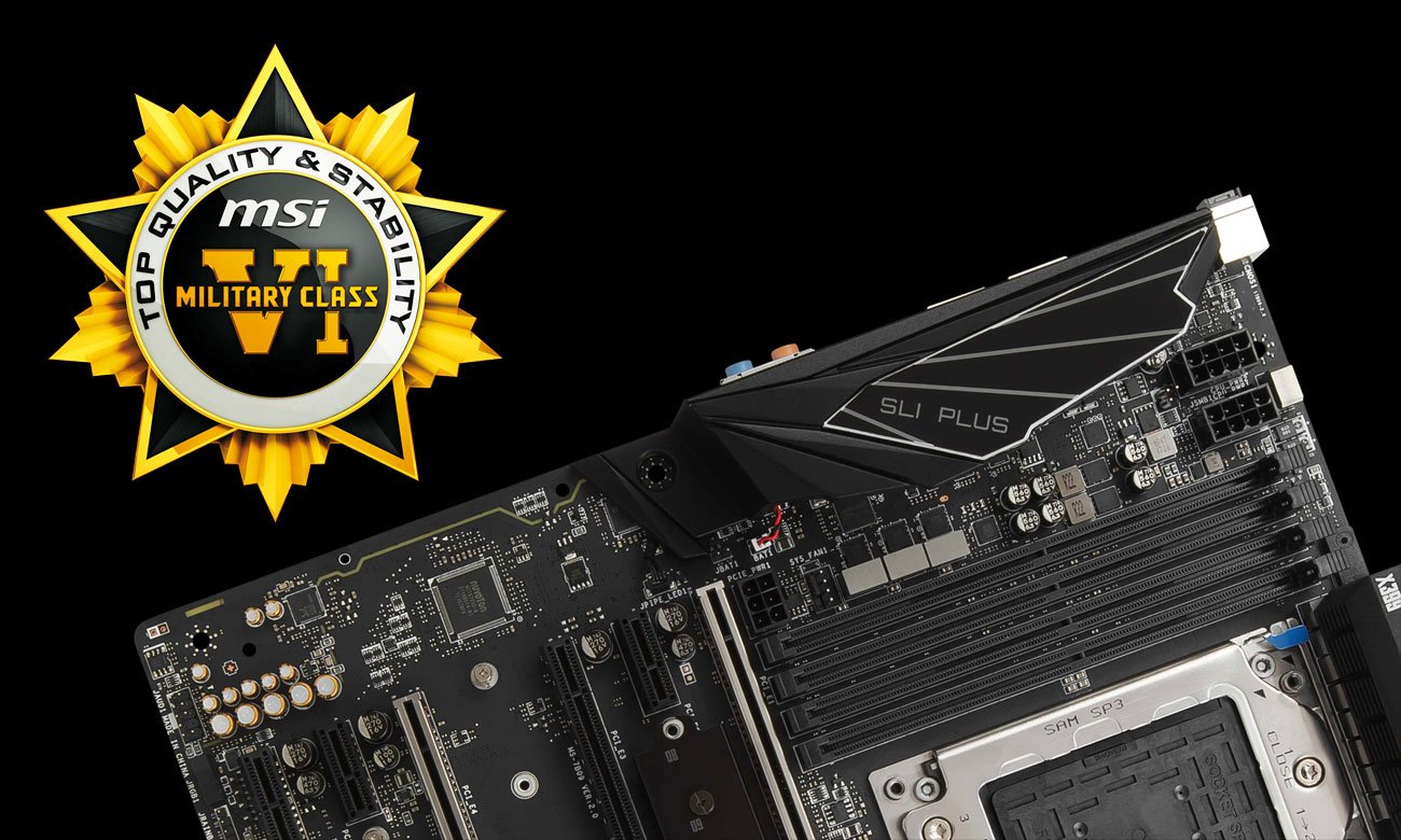MSI X399 SLI PLUS Military Class VI