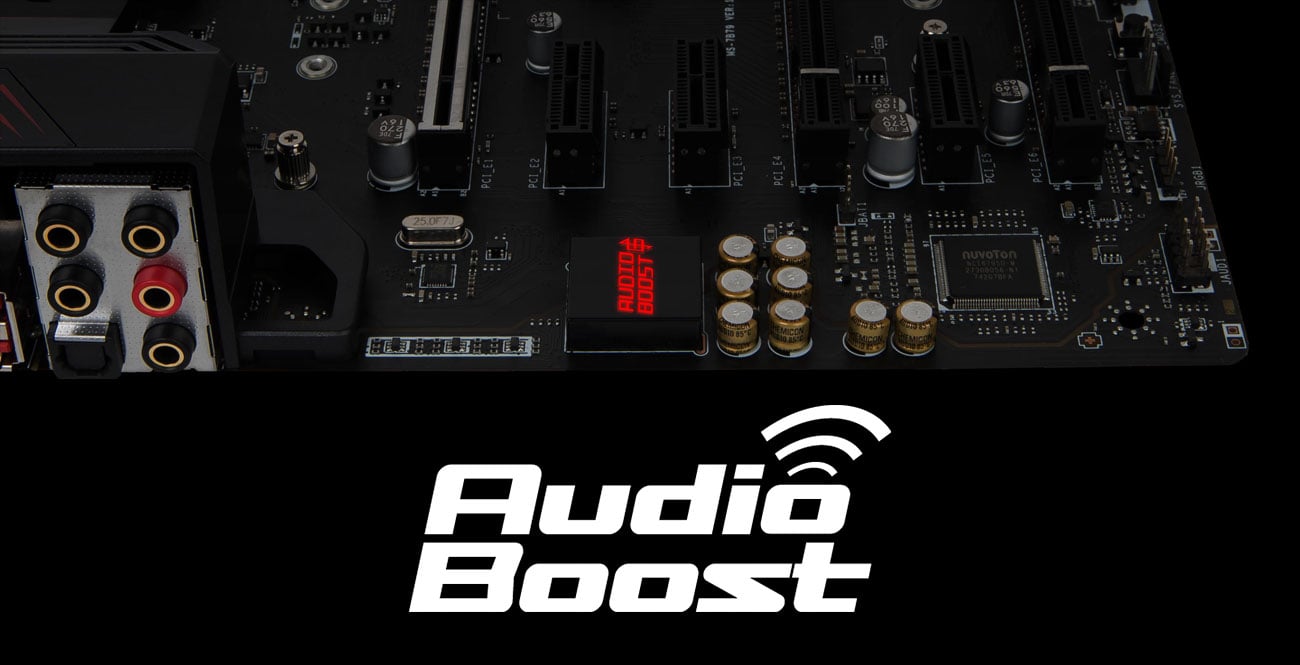 MSI X470 GAMING PRO Technologia Audio Boost 4