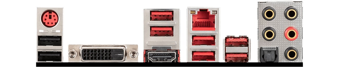 MSI X470 GAMING PLUS MAX - Złącza