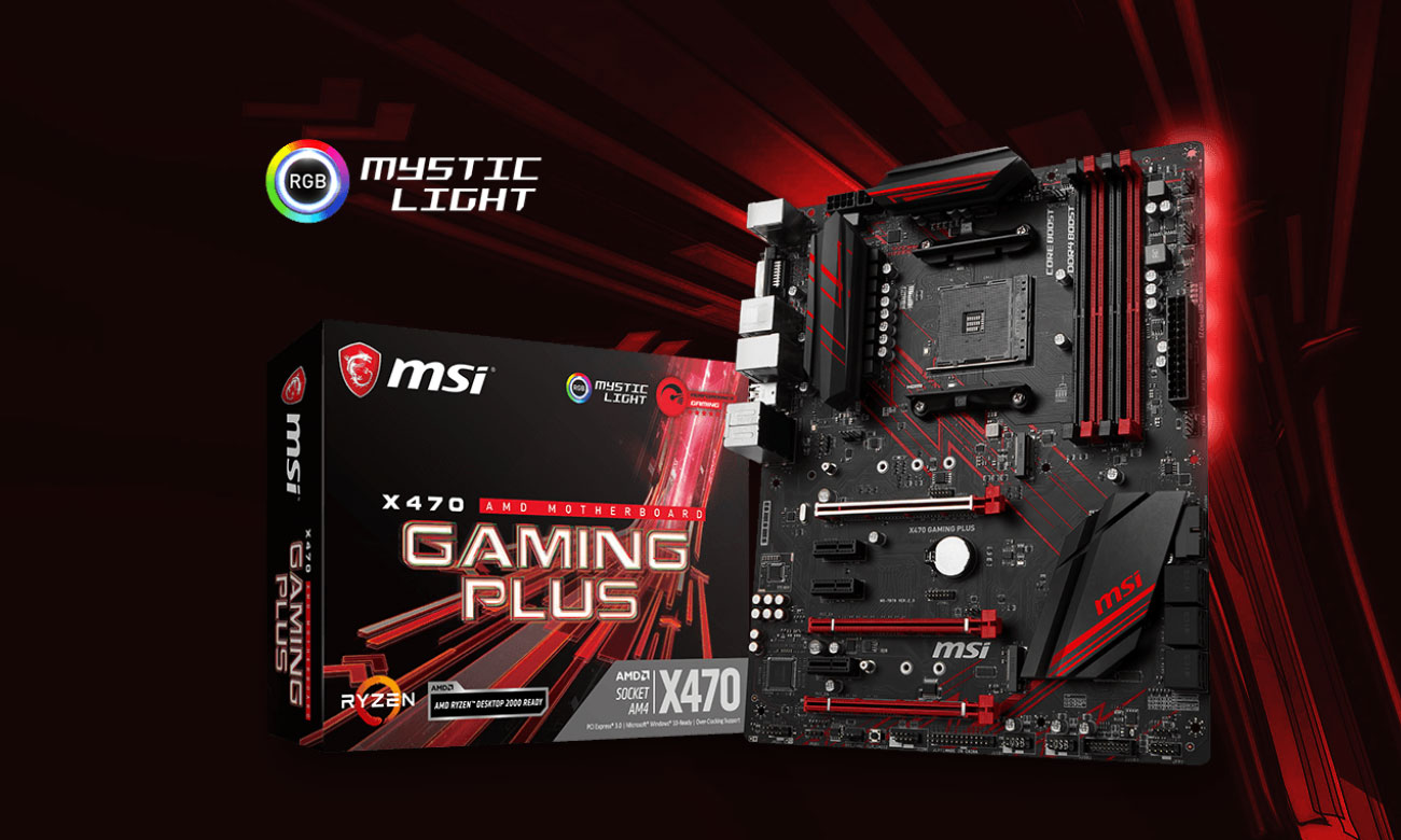 MSI X470 Gaming Plus Płyta główna do konkretnego gamingu