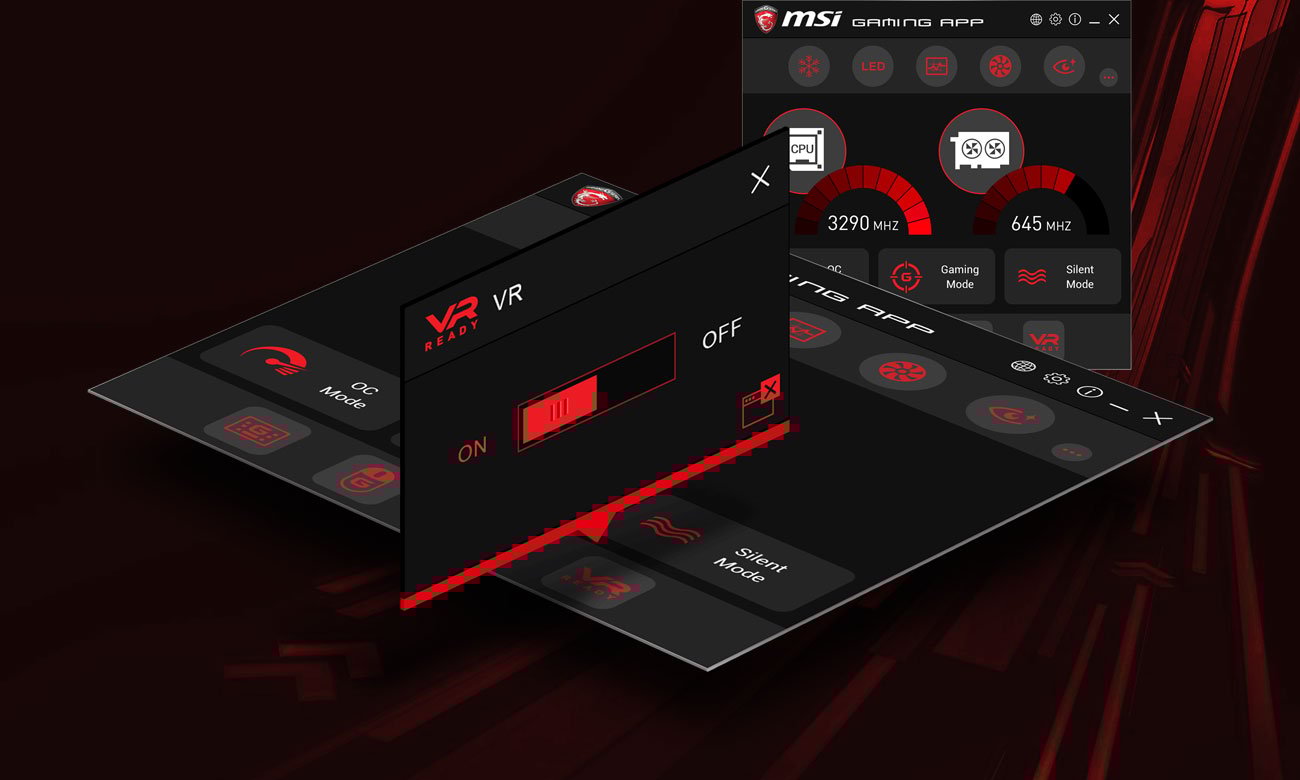 MSI X470 Gaming Plus Funkcja One Click to VR